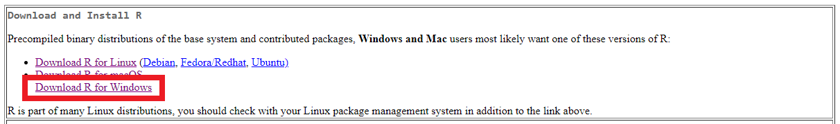 download and install R