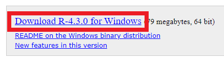 download R for windwos
