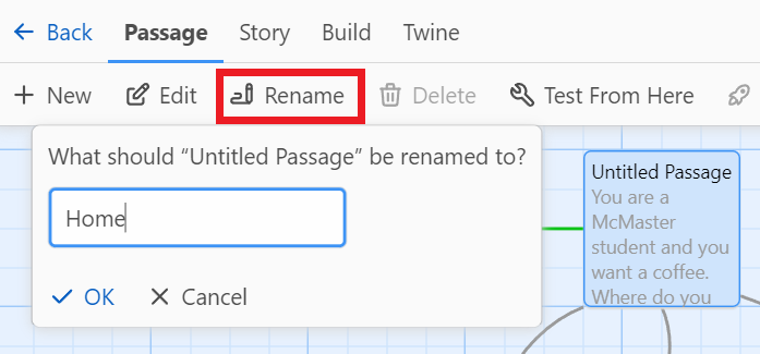 renaming a passage